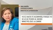 Ministra de la Producción incita a gremio a marchar contra el Mininter: "Hasta te acompaño"