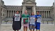 Deudos de defensores ambientales amazónicos piden justicia en Lima