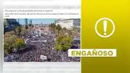 Foto no corresponde al paro nacional en Argentina contra las reformas de Milei