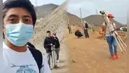Estudiante de Ingeniería Civil muestra cómo hace prácticas en el cerro de la UNI: "A subir nomás"