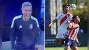 'Chemo' del Solar y su explosiva reacción contra los jugadores de Perú sub-23 durante el partido