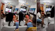 Peruanos interrumpen celebración de cumpleaños por ver el ampay de MAGALY a Christian Domínguez