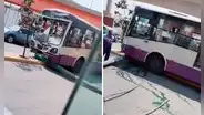 San Juan de Lurigancho: bus del Corredor Morado se despista a la altura de Piedra Liza