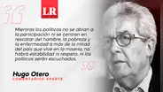 Revaluar la política, por Hugo Otero