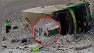 Despiste de bus en la ruta Lima-Arequipa deja 1 fallecido y 30 heridos