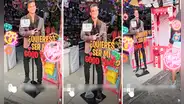 Emprendedoras peruanas ofrecen foto con figura de cartón de Christian Domínguez a S/1: “Good time”