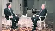 Vladimir Putin da primera entrevista a Occidente