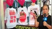 Emprendedores de Gamarra venden polos inspirados en Christian Domínguez por San Valentín