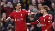 Liverpool sigue como líder de la Premier League: venció 3-1 a Burnley con goles de Díaz y Núñez