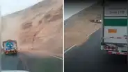 Pasamayo: sismo de 5,4 en Lima provocó derrumbe de cerro y bloquea vía