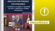 AMLO no recomendó “obedecer al crimen organizado” en esta conferencia del 2023