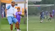 Paolo Guerrero anotó su primer gol en los entrenamientos con César Vallejo