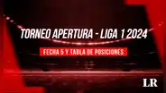Tabla de posiciones Liga 1 2024: revisa la programación y resultados de la fecha 5