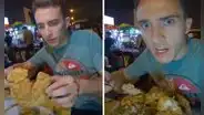 Español quedó impactado al probar pollo broaster en el Perú: “Lo mejor que he comido en mi vida”
