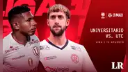 VER Universitario vs. UTC EN VIVO HOY: alineaciones, horario y canal del partido por la Liga 1