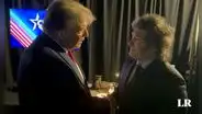 Donald Trump y Javier Milei se encontraron por primera vez: “Haz Argentina grande, de nuevo”