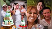 Renzo Costa: así fue la lujosa fiesta que hizo por el primer año de sus hijos a la que asistió Magaly Medina