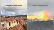 Canadiense registra arcoíris en Cusco y usuarios quedan impresionados: “Majestuoso y mágico”