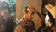 Hombre resulta herido durante manifestación en los exteriores del Congreso de la República