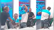 Julinho y Bruno Cavassa se 'pelean' en pleno debate sobre el debut de Paolo Guerrero en Liga 1
