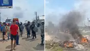 Iquitos: ciudadanos bloquean carretera por falta de agua potable