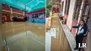 Arequipa: colegio se inunda con agua de desagüe a días del inicio de clases por obra municipal