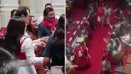 Congresistas de Perú Libre festejan con baile mientras se debate inhabilitación de la JNJ