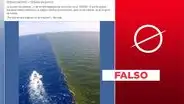 Imagen no muestra "encuentro entre el océano Pacífico y el océano Atlántico" en el golfo de Alaska