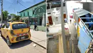 ¡Se salvó! Delincuentes intentan robar a empresario, pero este les cierra la puerta de su local en Piura