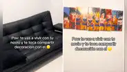 Joven sorprende a su novia al decorar su casa con cuadros de Dragon Ball: “Le dio el toque mágico”