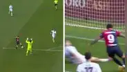 Gianluca Lapadula anotó un golazo para el Cagliari tras sacarse al portero y dejar tirado al defensor