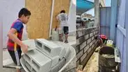 SMP: menor ayuda a su padre en la construcción de colegio a minutos de que inicie el año escolar