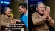 Adulta mayor enternece en redes al celebrar en quechua el ingreso de su nieto a San Marcos