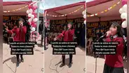 Escolar convierte inicio de clases en concierto de cumbia: “De frente a Corazón Serrano”