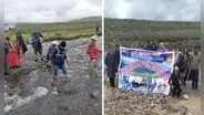 Escolares inician clases a orillas de río en Puno: docentes no pudieron llegar a sus colegios