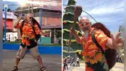 Peruano recorre países de Sudamérica disfrazado de personaje de 'Dragon Ball': el maestro Roshi de Moyobamba