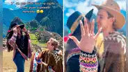 Estadounidense viaja al Cusco y sorprende a su novia peruana al proponerle matrimonio en Machu Picchu