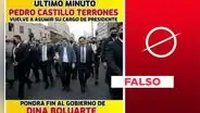Pedro Castillo no ha asumido nuevamente el cargo de presidente del Perú