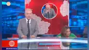 Alvina Ruiz sufre caída en vivo durante noticiero de América y así reaccionó Günter Rave