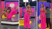 ¿Yahaira Plasencia se resbaló mientras conducía 'Al sexto día'? Cantante sorprende con insólito video