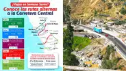 Carretera Central: estas son las vías alternas que pueden ser usadas durante los días de Semana Santa