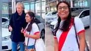 Hincha peruana se encontró a Gareca en Francia y le deseó éxito con Chile: "Que le vaya muy bien"