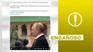 Video no expone a Vladimir Putin dirigiéndose al Ejército de Rusia tras reciente ataque terrorista