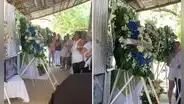 Corona de flores causa terror al moverse ‘sola’ durante velorio: “Se manifestó”