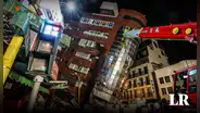 Las imágenes del trágico terremoto de 7.4 en Taiwán que deja 9 muertos y más de 820 heridos