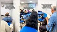 Adulto mayor en Perú va a su primer día de clases en universidad e inspira a jóvenes: “Nunca es tarde”