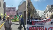 Arequipa: marcha masiva contra Dina Boluarte por relojes Rolex y lujosas joyas