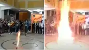 Huacho: detonación de bombarda en colegio deja 2 menores heridos