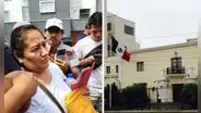 Peruanos hacen largas colas en Embajada de México tras exigencia de Visa