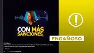 Audio no expone a María Corina Machado pidiendo "más sanciones" para Venezuela en abril de 2024